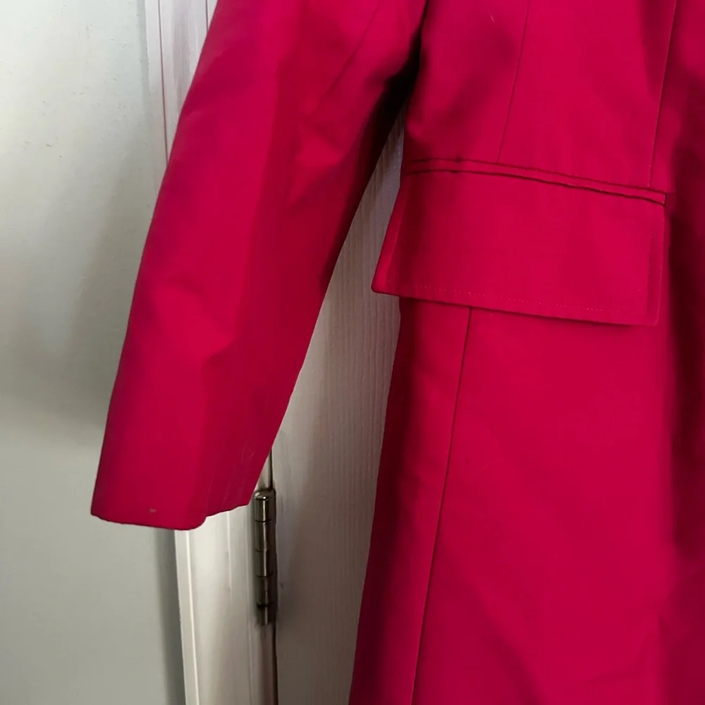 EUC Hot Pink Trench Coat - Picture 5 of 6